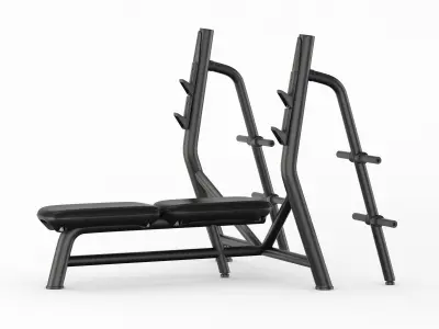 Technogym Element Horizontal Bench 3D model