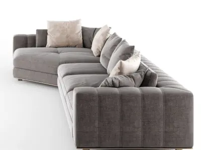 Modern Freeman sofa 02 3D model