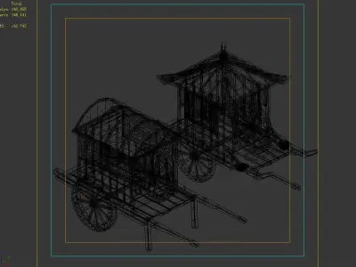 Game Carriage 271 3D model