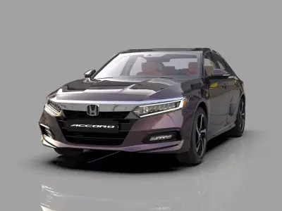 Honda Accord 2018-2022 HQ interior 3D model