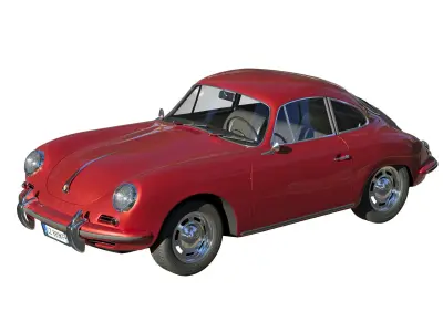 Car Porsche 356 C coupe 3D model