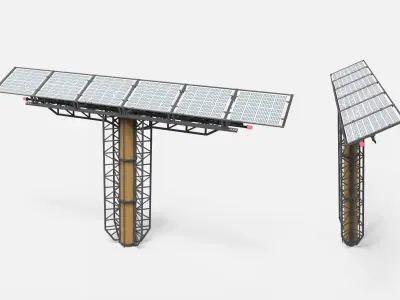 sci-fi Architecture kitbash 43 3D model