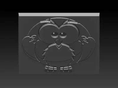 Birdd owl 3D print model