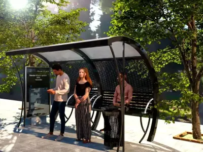 Parada autobus 3D model