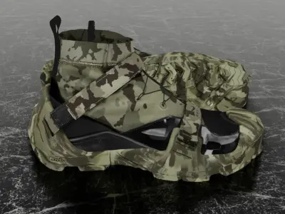 NIKE x MMW FREE TR 3 SP CAMO 3D SHOES Low-poly 3D model