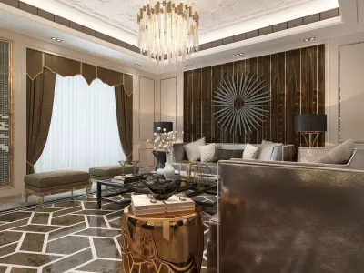 luxury interior home 3D model