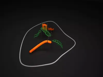 Teenagers Outdoors Toys 3D model