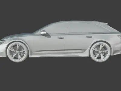 Audi RS6 Avant High detailed 3D model