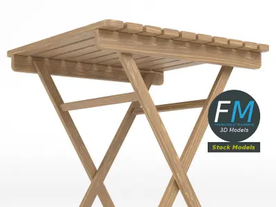 Garden table 3D model