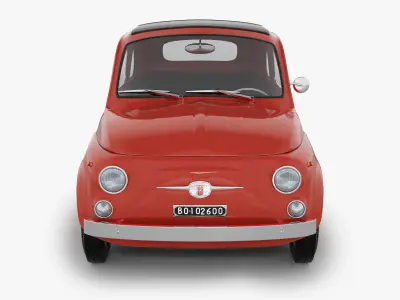 Fiat 500 F 1965-72 3D model