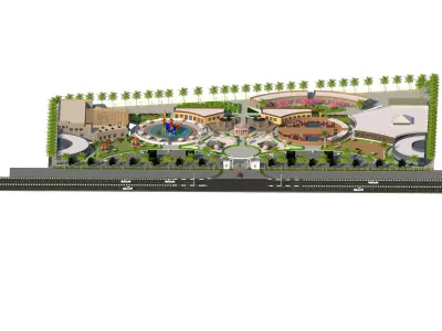 Resort project 3D model