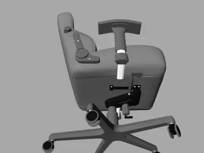 Office Gaming Chair Low-poly 3D model