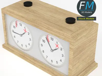 Chess clock 2 3D model