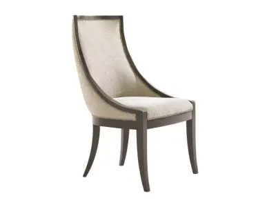 Tower Place Upholstered Side Chair in Cobblestone 3D model