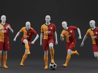 Galatasaray 2024 2025 Home Jersey 3D model