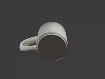 Minimalist Ceramic Mug for Kitchen Free 3D model