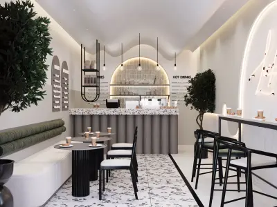 Small cafe 3D model