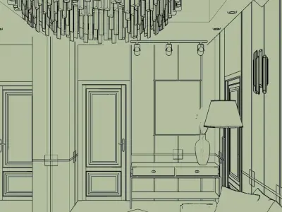 LUXURY LIVING ROOM 3D model