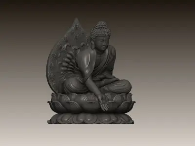 BUDDHA STATUE STL MODEL 3D print model