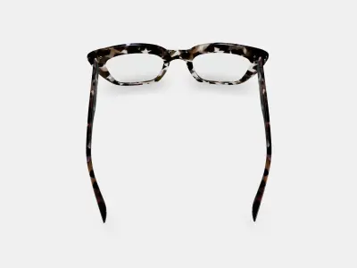 Lorena Eyeglasses in Black Currant Tortoise 3D model