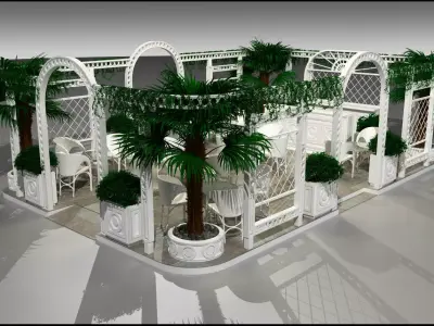 Coffee Shop 3D model shop