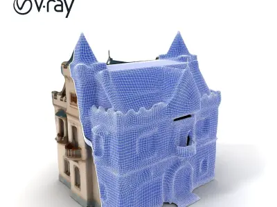 Gothic Castle Architecture Model Pack Low-poly 3D model