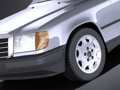 Mercedes W124 E class 1990 VRAY 3D model