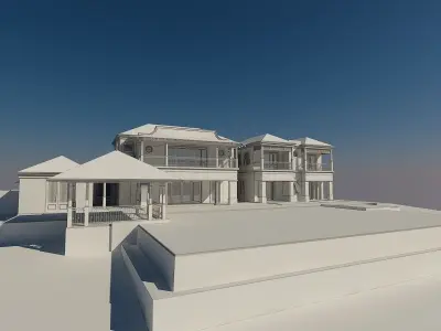 Luxury Home bahama style 3D model