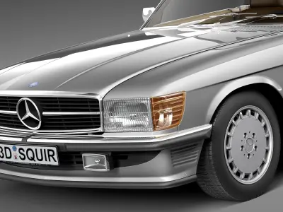 Mercedes-Benz SL r107 1971-1989 3D model