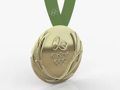 2016 Rio Olympics Medal 3D print model 3D print model