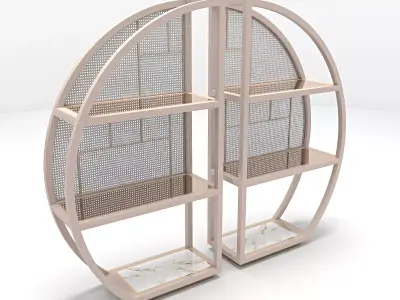 Modern Bookshelf 3D model