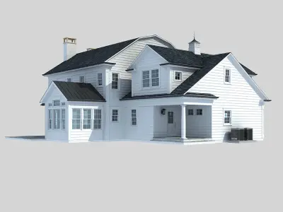 Country villa 3D model