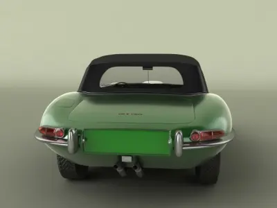Jaguar E-type convertible 3D model