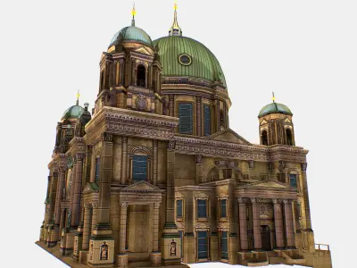 Berlin Cathedral German Berliner Dom 3d model Low-poly 3D model
