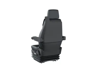 Truck seat Low-poly 3D model