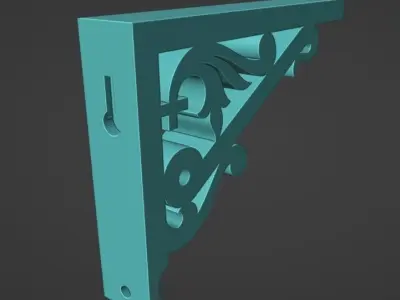 Shelf Bracket  4 3D print model