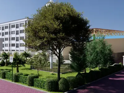 Australian School of Abu Dhabi Full Campus 3D model