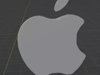 Apple 3D Logo Low-poly 3D model