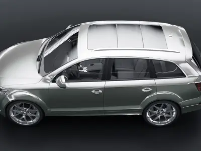 Audi Q7 2010 Low-poly 3D model