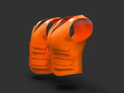 reflective vest  3D model