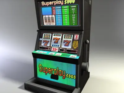 Slot Machine - Low Poly 2 Low-poly 3D model