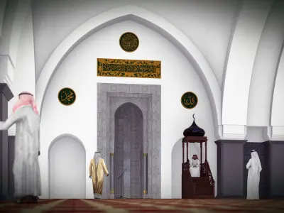 AGUNG MOSQUE 3D model