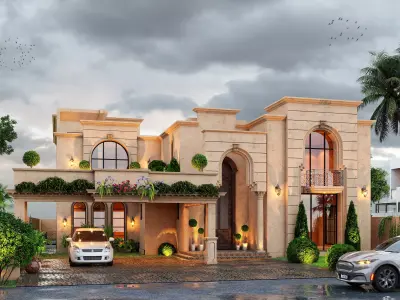 Classic Style House Detailed Model With Each And Everything 3D model