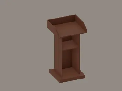 Podium Low-poly 3D model