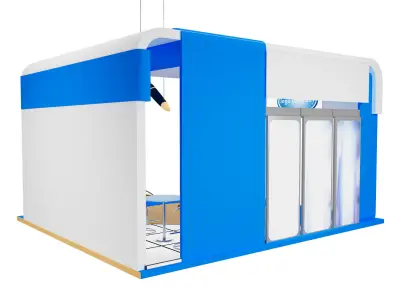  Booth Exhibition Stand a595a 3D model