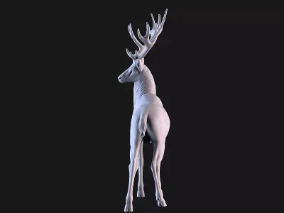 Deer Sculpture 3D print model get