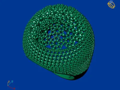Women Stone Rings Diamond 3D print model 17