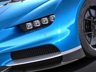 Bugatti Chiron 2017 3D model