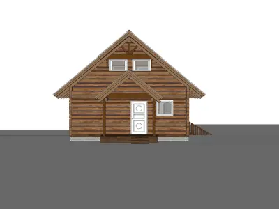 Log House 08 -Archimple LLC 3D model