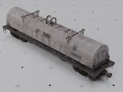 TRAINS Coil cars 3 liveries 3D model